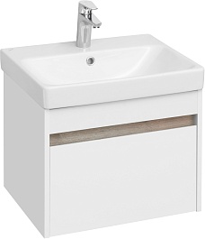 Акватон Мебель для ванной Марти 55 белый/дуб эндгрейн – фотография-3